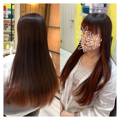 フェイスフレーミング＋グラデーションカラー