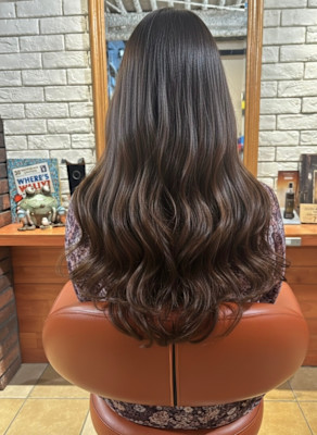 透け感ショコラ・波巻きロング【029スタイル】