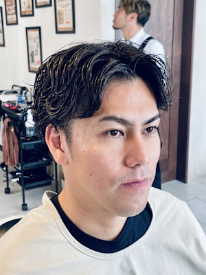 【20代 男性】ロンドンセンターパーマ（大宮/バーバー）