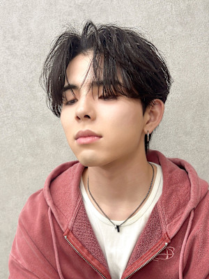 【福岡/天神/メンズカット】センターパート