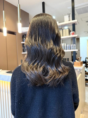 大人ガーリーミディアム☆透明感ベージュカラー☆20代