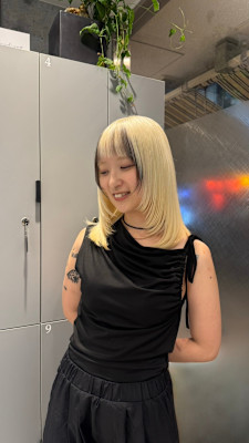 WHITE BLOND × LAW LIGHT BANGS