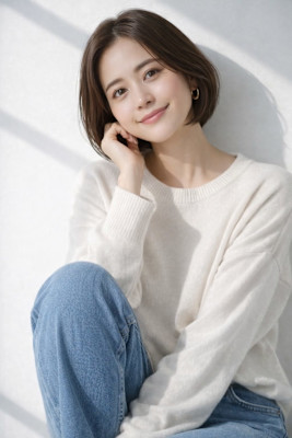 柔らか丸みナチュラルボブ