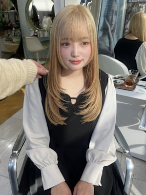 【ダブルカラー×レイヤーカット】