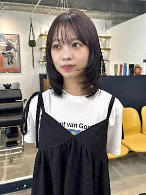 レイヤースタイル　アッシュブラウン