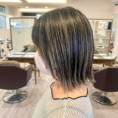 ハイライト×グレージュ