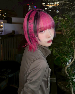 オーダーメイド　デザインカラー　ケアブリーチカラー　ウルフ