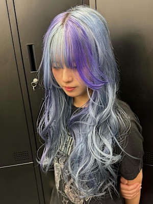 セクションカラー　デザインカラー　ケアブリーチカラー