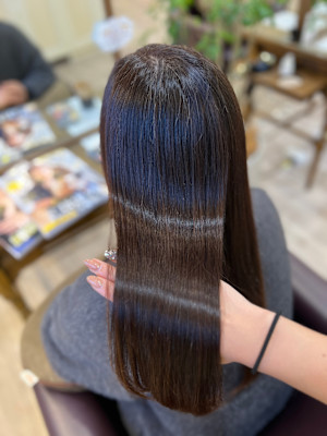 髪質改善ストレート