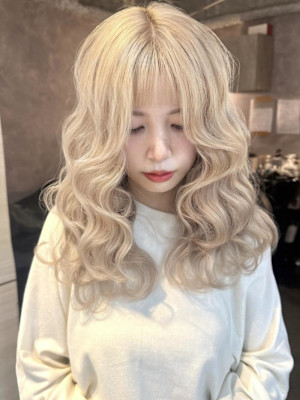 オリーブグレ／小顔に見せるヘア／ココアベージュ／黒髪カタログ