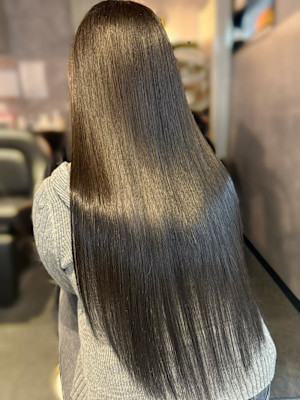 オリーブグレ／小顔に見せるヘア／ココアベージュ／黒髪カタログ