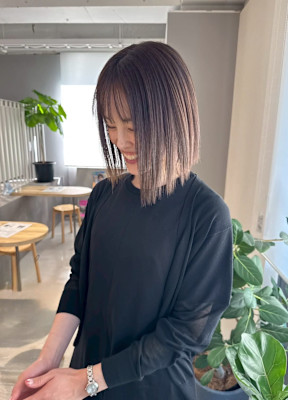 ミニボブ／前髪あり