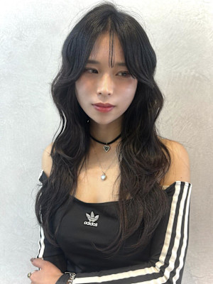 オリーブグレ／小顔に見せるヘア／ココアベージュ／黒髪カタログ