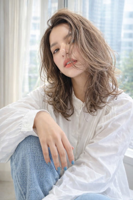 大人可愛いゆるふわミディアム