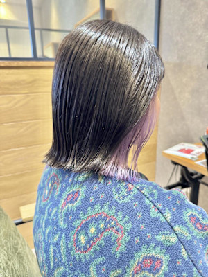 パープルイヤリングカラー