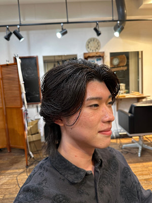 【既ストレート毛にも】縮毛矯正＆フェザーパーマ