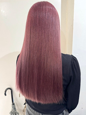 大人ガーリー/ダークアッシュ/似合わせカット/ミディアムレイ