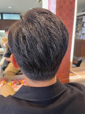 ソフト七三分け