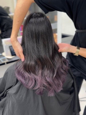 グラデーションラベンダーグレー