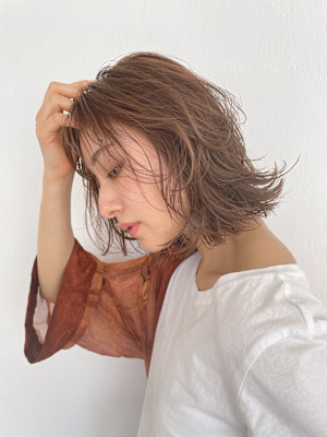 ボブレイヤー/ミディアムボブ/レイヤーボブ/レイヤーカット