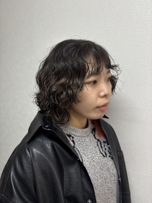 ウルフパーマ/デザインパーマ/クリームパーマ/レイヤーカット