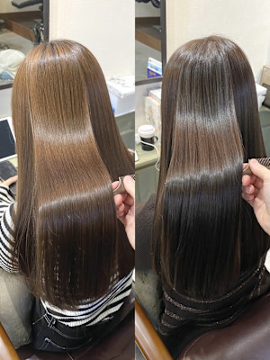 酸性ストレート♪/髪質改善/うる艶ロング/なんば/心斎橋