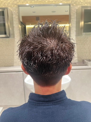 【麻布十番/メンズカット】ツーブロック　パーマ