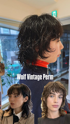 ビンテージウルフパーマ/マッシュウルフパーマ