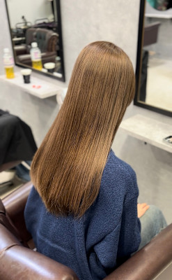 1ブリーチ×ミルクティーベージュ