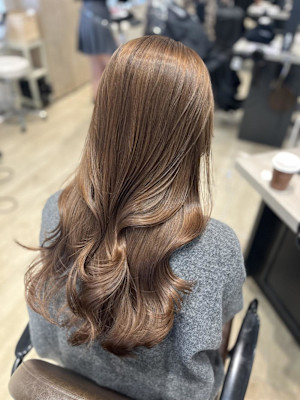 Mako チョコレートベージュ ブリーチなし 透明感カラー