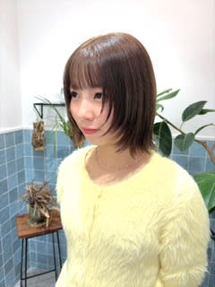 韓国風レイヤーボブ