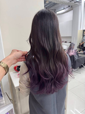 20代/30代/パープルグラデーション/グレージュ/レイヤー