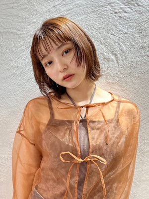 〈江戸桃海〉ボブレイヤー/ボブ/顔周りレイヤー/吉祥寺