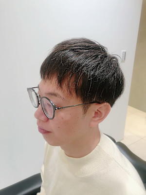 【麻布十番/メンズカット】マッシュ　ツーブロック　ノーセット