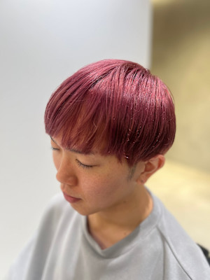 【麻布十番/メンズカット】カラー　ブリーチ　20代