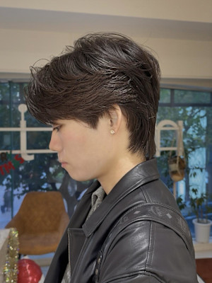 センターパート/フェザーパーマ/ニュアンスパーマ