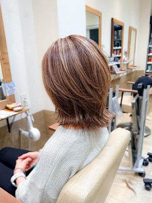 白髪ぼかし細めハイライト30代40代50代【藤沢　藤沢駅】