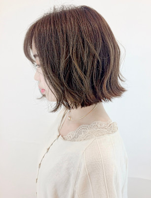 【morio成増/一戸】大人かわいいゆるふわ外ハネボブ