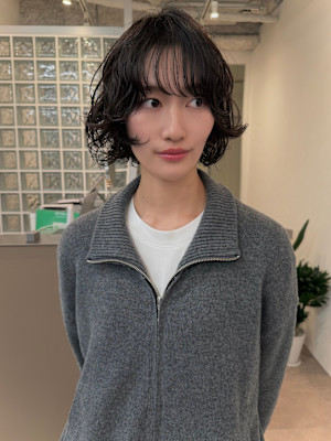 ナチュラルボブパーマ