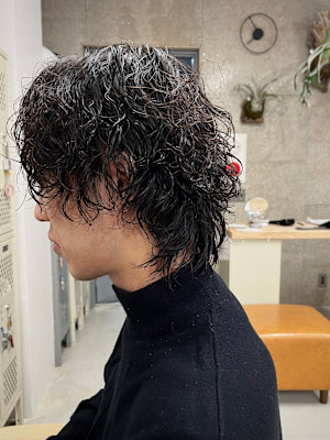 大人のウルフパーマツイストスパイラル