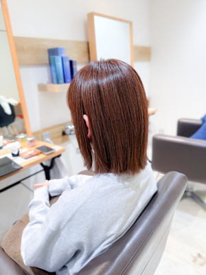 白髪ぼかし細めハイライト30代40代50代グレージュ