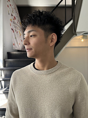 【BOW style】メンズパーマショート