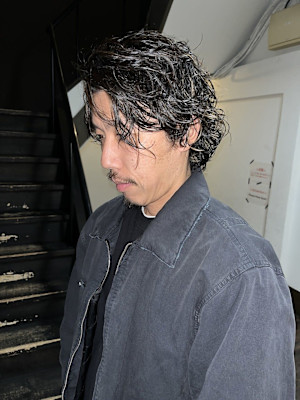 【BOW style】メンズボブニュアンスパーマ