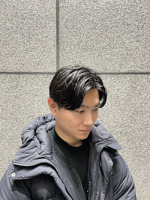 銀座 理容室 毛流れパーマ