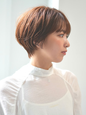 前下がりショート・ボブ/絶壁解消/前髪あり/40代/30代