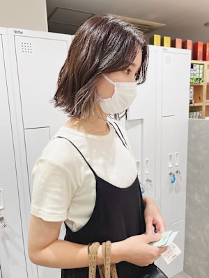 ゆるふわニュアンスパーマ/インナーカラー/ボブパーマ