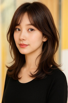 0代30代髪質改善韓国風レイヤー、くびれ、レイヤー