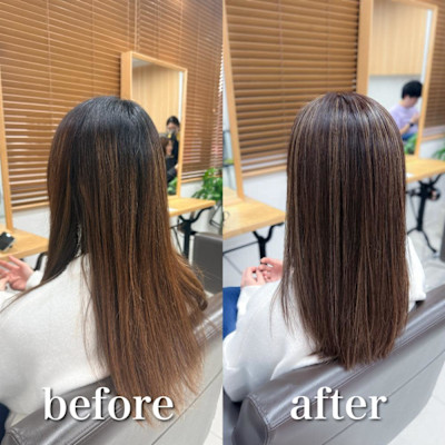 白髪ぼかしハイライトカラー30代40代50代