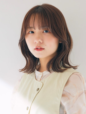 レイヤーカット/フェイスレイヤー/くびれヘア