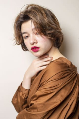 くせ毛を生かしたボブ